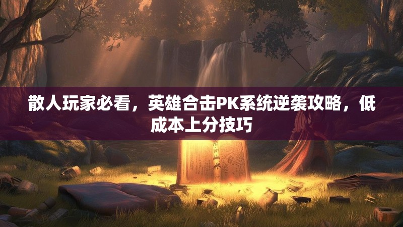 散人玩家必看,英雄合击PK系统逆袭攻略,低成本上分技巧 散人玩家必看,英雄合击PK系统逆袭攻略,低成本上分技巧