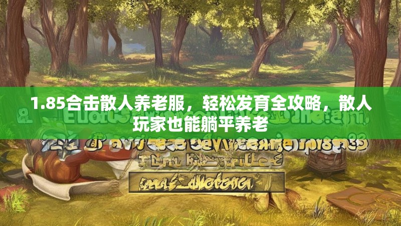 1.85合击散人养老服,轻松发育全攻略,散人玩家也能躺平养老 1.85合击散人养老服,轻松发育全攻略,散人玩家也能躺平养老