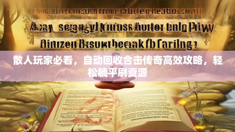 散人玩家必看,自动回收合击传奇高效攻略,轻松躺平刷资源 散人玩家必看,自动回收合击传奇高效攻略,轻松躺平刷资源