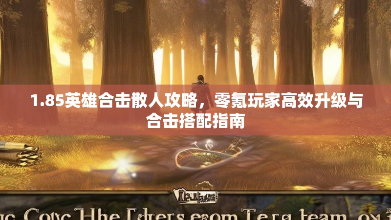 1.85英雄合击散人攻略,零氪玩家高效升级与合击搭配指南 1.85英雄合击散人攻略,零氪玩家高效升级与合击搭配指南