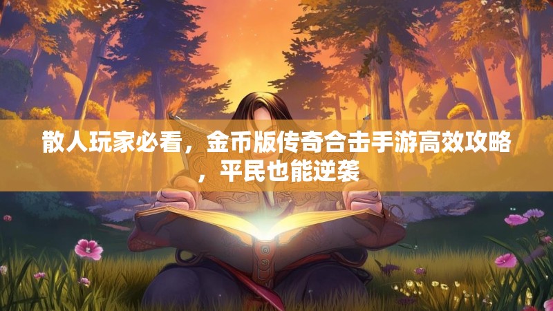 散人玩家必看，金币版传奇合击手游高效攻略，平民也能逆袭