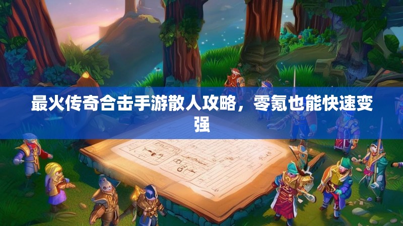 最火传奇合击手游散人攻略，零氪也能快速变强