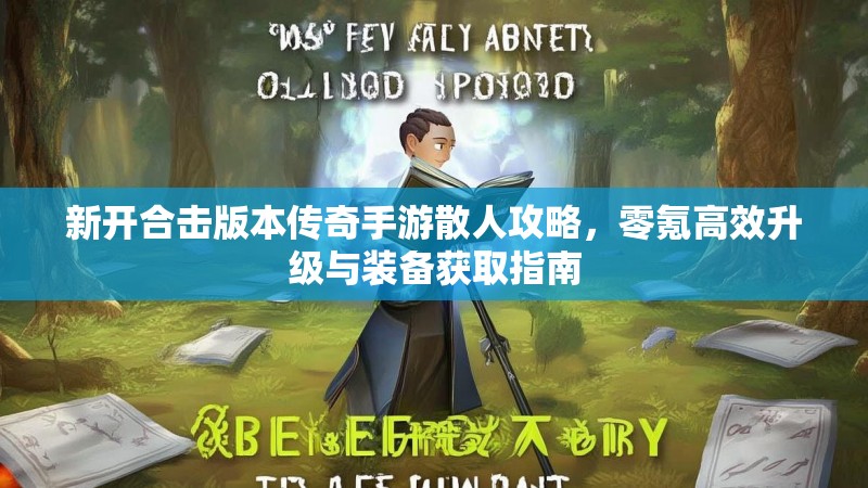 新开合击版本传奇手游散人攻略，零氪高效升级与装备获取指南