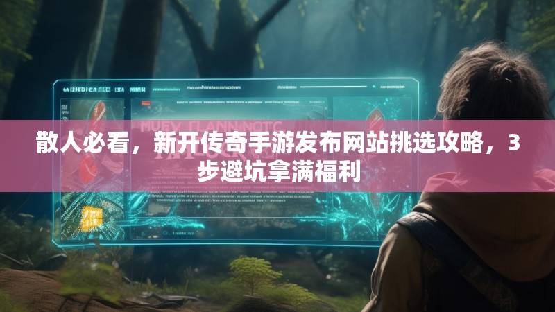 散人必看，新开传奇手游发布网站挑选攻略，3步避坑拿满福利