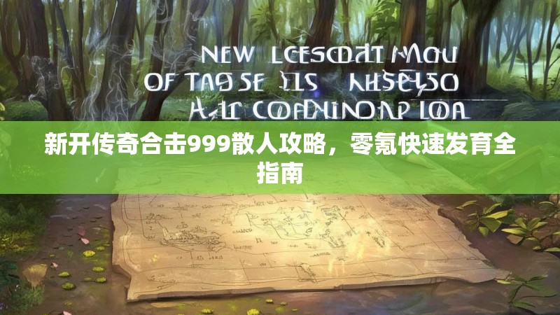 新开传奇合击999散人攻略，零氪快速发育全指南