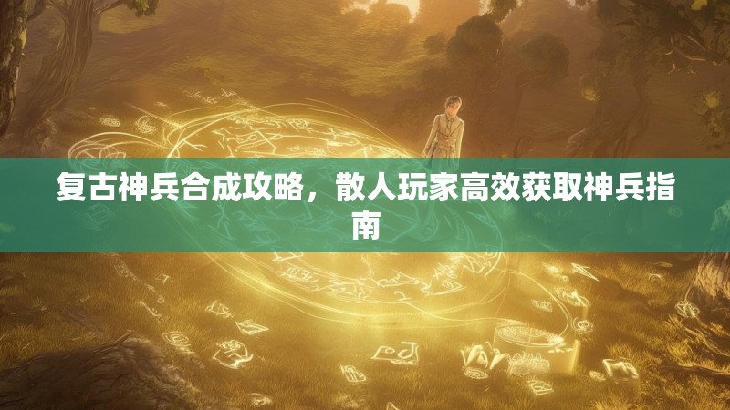 复古神兵合成攻略，散人玩家高效获取神兵指南