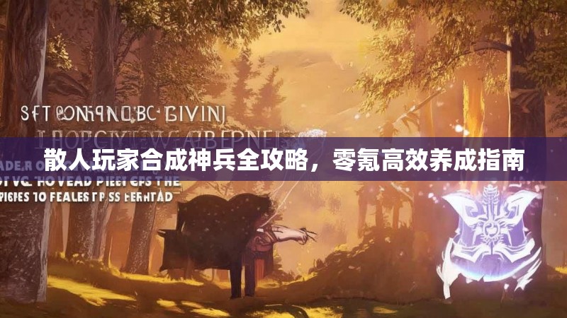 散人玩家合成神兵全攻略，零氪高效养成指南