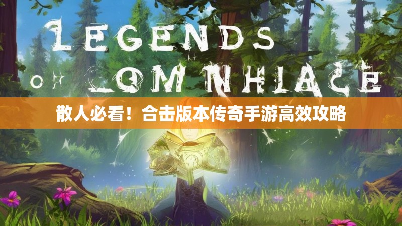 散人必看！合击版本传奇手游高效攻略