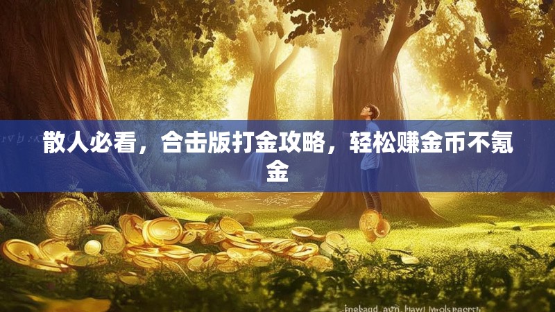 散人必看，合击版打金攻略，轻松赚金币不氪金