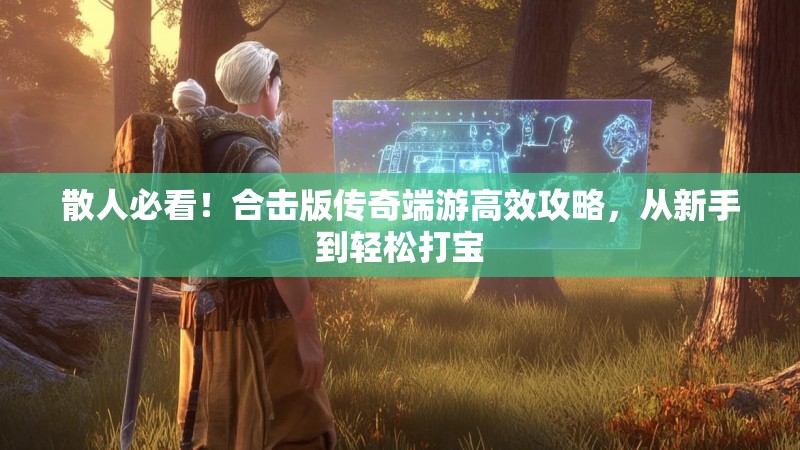 散人必看!合击版传奇端游高效攻略,从新手到轻松打宝 散人必看!合击版传奇端游高效攻略,从新手到轻松打宝