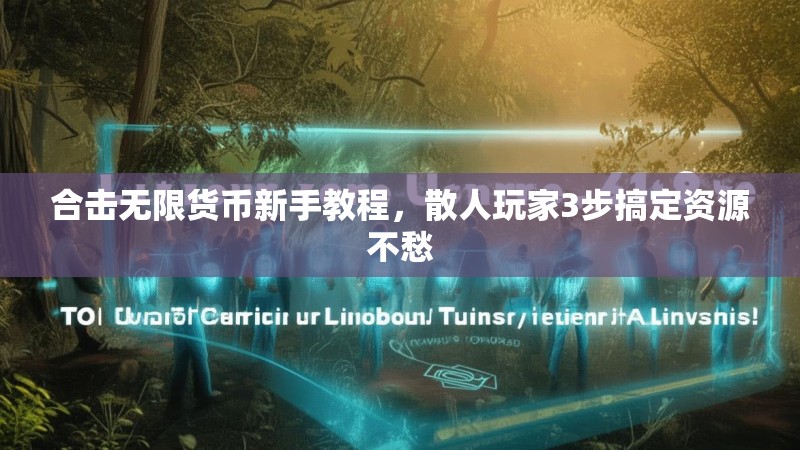 合击无限货币新手教程，散人玩家3步搞定资源不愁