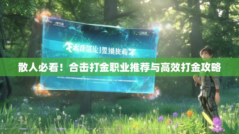 散人必看!合击打金职业推荐与高效打金攻略 散人必看!合击打金职业推荐与高效打金攻略