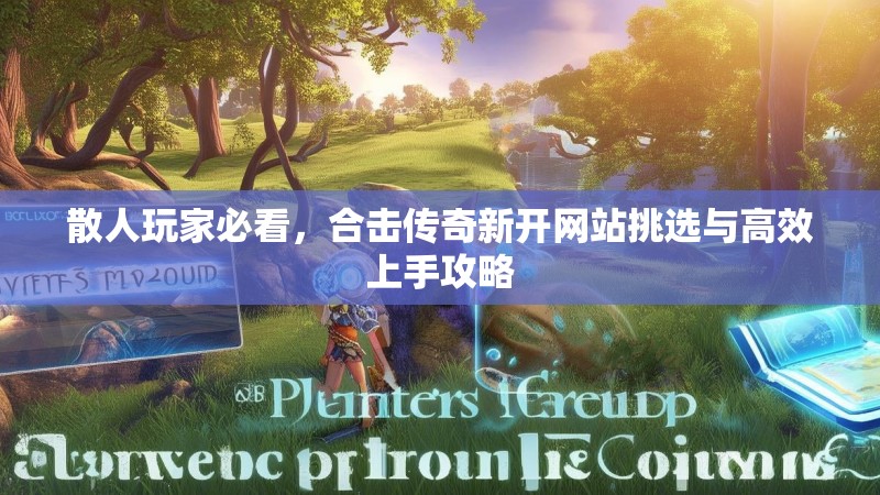 散人玩家必看,合击传奇新开网站挑选与高效上手攻略 散人玩家必看,合击传奇新开网站挑选与高效上手攻略