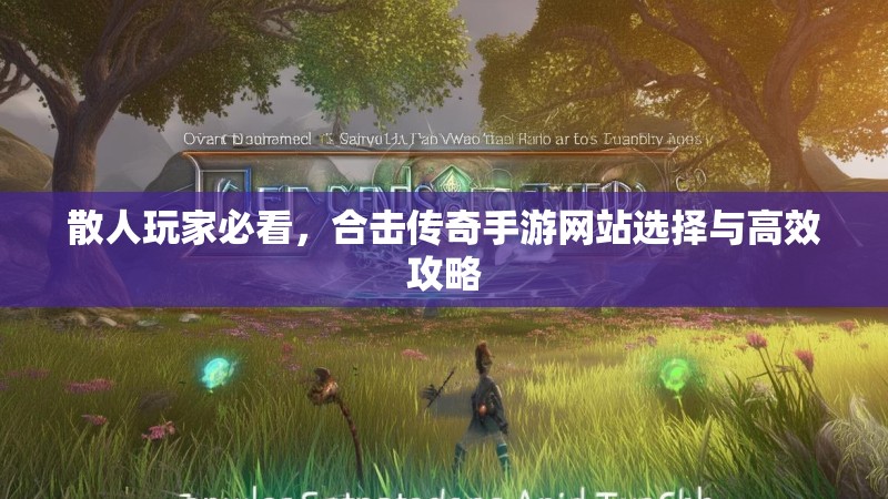 散人玩家必看,合击传奇手游网站选择与高效攻略 散人玩家必看,合击传奇手游网站选择与高效攻略