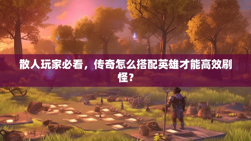 散人玩家必看,传奇怎么搭配英雄才能高效刷怪? 散人玩家必看,传奇怎么搭配英雄才能高效刷怪?