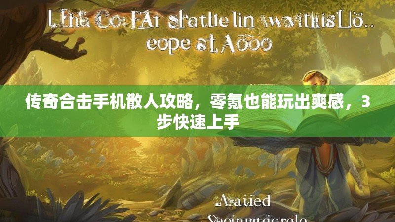 传奇合击手机散人攻略,零氪也能玩出爽感,3步快速上手 传奇合击手机散人攻略,零氪也能玩出爽感,3步快速上手