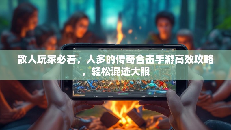 散人玩家必看,人多的传奇合击手游高效攻略,轻松混迹大服 散人玩家必看,人多的传奇合击手游高效攻略,轻松混迹大服
